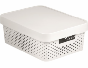 Box Curver Infinity Dots 11L s víkem bílý