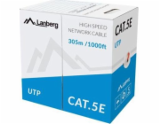 LANBERG LAN UTP KABEL 100MB/S 305M DRÁT CCA ČERVENÝ