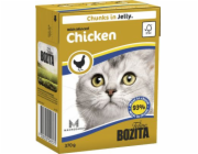 BOZITA Kuře v želé - mokré krmivo pro kočky - 370 g
