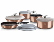 Sada nádobí s odnímatelnou rukojetí 12 ks Rosegold Metallic Line BH-1591