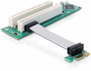 Delock Riser card PCI Express x1 > 2x PCI 32Bit 5 V with flexible cable 9 cm left insertion - Riser karta