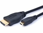 GEMBIRD Kabel HDMI - HDMI Micro 4,5m (v1.3, M/M, stíněný, zlacené kontakty)