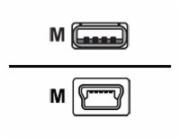 Console Cable 6 Feet with USB Type A and mini-B Connectors