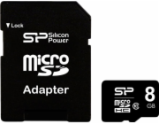 Silicon Power SP008GBSTH010V10SP paměťová karta 8 GB MicroSDHC Třída 10