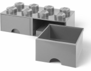 Room Copenhagen LEGO Brick Drawer 8 šedá, úložný box