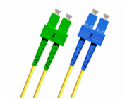 Optický patchkabel duplex SC/APC-SC 9/125um SM 1m, OS2, G657A