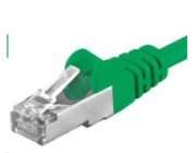 PREMIUMCORD Patch kabel CAT6a S-FTP, RJ45-RJ45, AWG 26/7 5m zelená