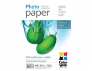 COLORWAY fotopapír/ samolepící/ matte 120g/m2, A4/ 50 kusů