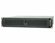 CHIEFTEC skříň Rackmount 2U UNC-210, mATX, half height PCI slots,  Black, zdroj PSF-400B (400W)