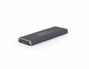 GEMBIRD externí box pro M.2 disky, USB 3.0, hliník, černá