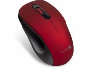 CONNECT IT "MUTE" bezdrátová optická tichá myš, USB, (+ 1x AA baterie zdarma), červená