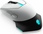 Dell Alienware 610M/Herní/Optická/Pro praváky/16 000 DPI/Drátová+bezdrátová/Černá-stříbrná
