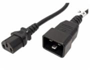 PREMIUMCORD Kabel síťový propojovací 230V 10A 2m, konektory IEC 320 C13 - IEC 320 C20