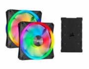 Corsair ventilátor QL Series QL140 RGB LED, 2x 140mm, 26dBA, Lighting Node CORE