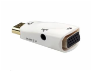 PremiumCord khcon-48 PremiumCord konvertor HDMI na VGA + audio/ bílý
