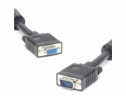 PREMIUMCORD Kabel VGA prodlužovací 20m (HD15M/F, dvojité stínění, feritová jádra)