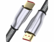 UNITEK Y-C136RGY HDMI kabel 1 m HDMI Typ A (standardní) Stříbrná, Zinek