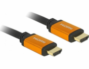 Delock - HDMI kabel - HDMI s piny (male) do HDMI s piny (male) - 50 cm - trojnásobně stíněný - černá, zlatá - podpora 8K