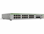 Allied Telesis CentreCOM AT-GS970M/28PS - Přepínač - L3 - řízený - 24 x 10/100/1000 (PoE+) + 4 x SFP (mini-GBIC) (uplink) - desktop - PoE+