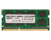 2-Power SODIMM DDR3 8GB 1866MHz CL13 MEM5403A 2-Power 8GB PC3L-14900S 1866MHz DDR3 CL13 1.35V SoDIMM 2Rx8 1.35V (DOŽIVOTNÍ ZÁRUKA)