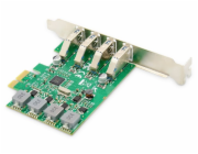 Digitus DS-30226 DIGITUS Přídavná karta USB PCI Express USB3.0, 4portový A / F, čipová sada: VL805, s vlastním napájením