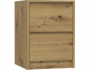 Topeshop K2 ARTISAN noční stolek dub