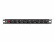 LANBERG PDU-09E-0300-BK PDU 1U 16A 9 sockets uni-schuko 3m Black