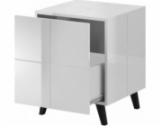Cama bedside table REJA white gloss/white gloss