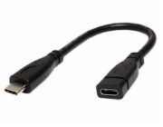 Kabel USB 3.1 USB C(M) - USB C(F) prodlužovací, 0,15m