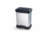 Odpadkový koš Curver Deco Bin Duo 10 + 18 l stříbrný