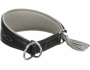 Obojek Trixie Active Comfort, pro chrty, černá / šedá, S – M: 33–42 cm / 60 mm