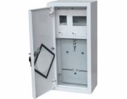 Alfako Metal elektroměrový rozvaděč 1x1F pro elektronický elektroměr + 6 ochran, okenní zámek, RAL 9003A-RZ9E