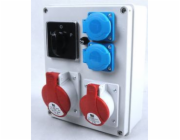 Pawbol Rozvaděč R-BOX 240 1x32A/5P 1x16A/5P 2x250V, rozvaděč L/R IP44 (B.1095W)