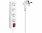 Libox napájecí lišta 4 zásuvky 3 m bílá (LB0083-3)