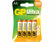 GP Ultra AA baterie, 1.5V alkalické, 4ks