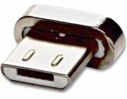 Redukce USB (2.0), Magnetický konec-USB micro (2.0) M, 0, stříbrná, redukce na magnetický kabel