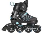 NILS Extreme NH11912-A černé nastavitelné brusle s vyměnitelnou skluznicí, velikost 31-34