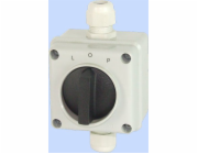 Elektromet Vačkový spínač L-0-P 3P 12A IP65 Arc E12-43 v pouzdře (921243)