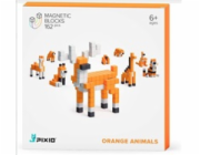 PIXIO Orange Animals magnetická stavebnice