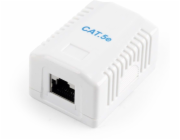 GEMBIRD NCAC-1F5E-01 CAT5E FTP single port surface mount box