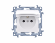 KONTAKTUJÍCÍ SIMON Single Plug-In Socket pro verzi IP44 White Flap 16A (CGZ1BU.01/11)