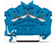 WAGO 4-WIRE Rail Connector 2,5mm2 Blue (2002-6404)