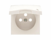 B.SQUARE MODULE WHITE SOCKET BOARD 1X Z/U WITH ONE PLATFORM FLAP