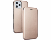 Pouzdro Book Magnetic iPhone 12 6.7 Pro Max růžovo-zlaté/růžovo-zlaté