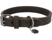 Trixie Rustikální obojek, pes, tmavě hnědý, XS–S: 27–34 cm/18 mm, silná kůže
