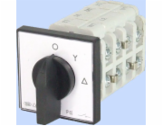 Elektromet vačkový spínač hvězda-trojúhelník 3P 40A IP65 s deskou (924011)