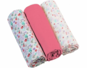 BabyOno Raspberry mušelínové plenky, 3 kusy (348/02)