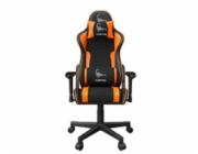 Gembird herní židle Scorpion černá/oranžová