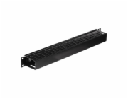 NETRACK 119-001-010-004 cable organizer 19/1U black with cover