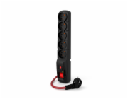 ACAR F5 POWER Černá 5 AC zásuvky / AC zásuvek 230 V 3 m